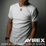 ★ポイント10倍★【送料無料】AVIREX アビレックス avirex アヴィレックス・Vネック Tシャツ カットソー Tシャツ メンズ レディース（6143501/617351)【クーポン対象外商品】【コンビニ受取対応商品】