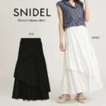 SALE30%OFF SNIDEL スナイデル 通販 ティアードボリュームスカート swfs222097 レディース 2022春夏 ロング丈 フェミニン アシンメトリー