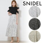 【SALE45%OFF+さらに2点同時購入で10%OFFクーポン有】即日発送/SNIDEL スナイデル/プリーツプリントスカート SWFS221195/22SS/新作/スカート/キャンセル返品不可/あす楽