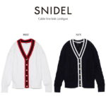 SALE40%OFF SNIDEL スナイデル 通販 ケーブルラインニットカーデ swnt221214 レディース 2022春 カーディガン トップス 長袖 アウター