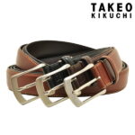 全品10倍★7/20(水)0時〜24H限定｜タケオキクチ ベルト ピンタイプ メンズ 508025 日本製 TAKEO KIKUCHI｜ビジネス カジュアル フォーマル 牛革 本革 レザー[bef][即日発送]