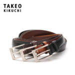 全品10倍★7/20(水)0時〜24H限定｜タケオキクチ ベルト メンズ 507019 日本製 TAKEO KIKUCHI | ビジネス カジュアル フォーマル 本革 レザー[即日発送]